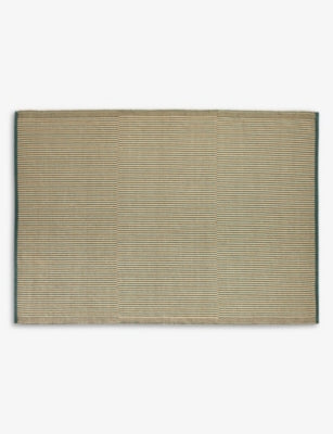Hay jute cotton rug 170x240cm striped - British product