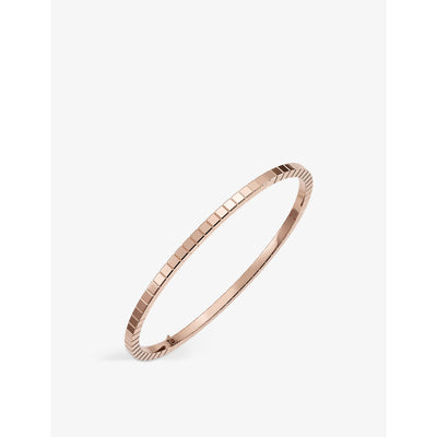 selfridges Chopard Ice Cube Pure 18ct Rose-Gold Bangle- Buy online at McGrocer