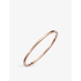 Ice Cube Pure 18ct rose-gold bangle - S