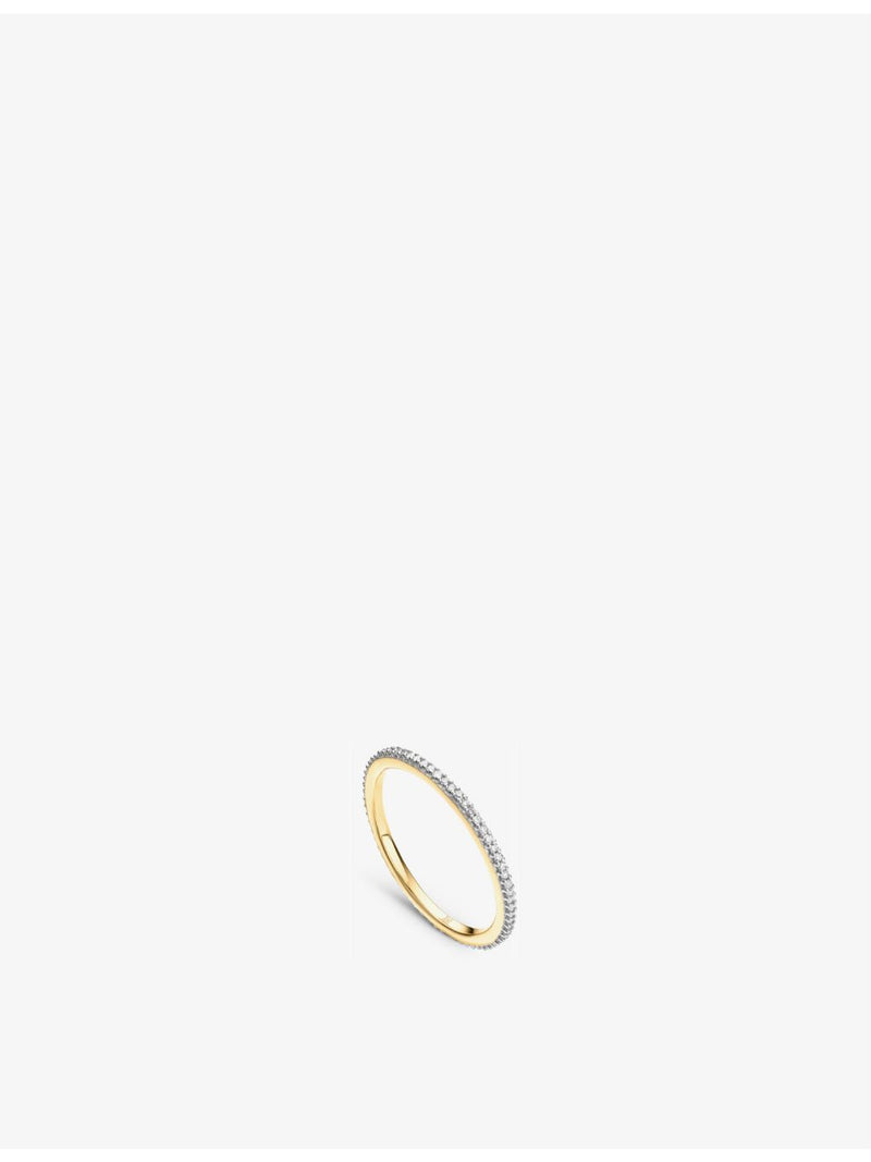 Monica Vinader rose-gold vermeil diamond eternity ring 1.6mm, UK version