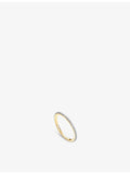Monica Vinader rose-gold vermeil diamond eternity ring 1.6mm, UK version