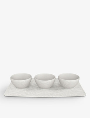 Villeroy & Boch 4-piece porcelain dip bowl set, imported from the UK