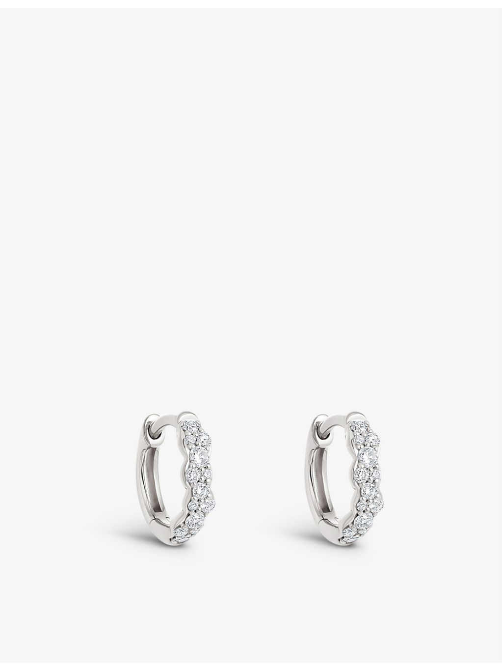 Astley Clarke Interstellar Mini hoop earrings 0.20ct diamond, imported from the UK