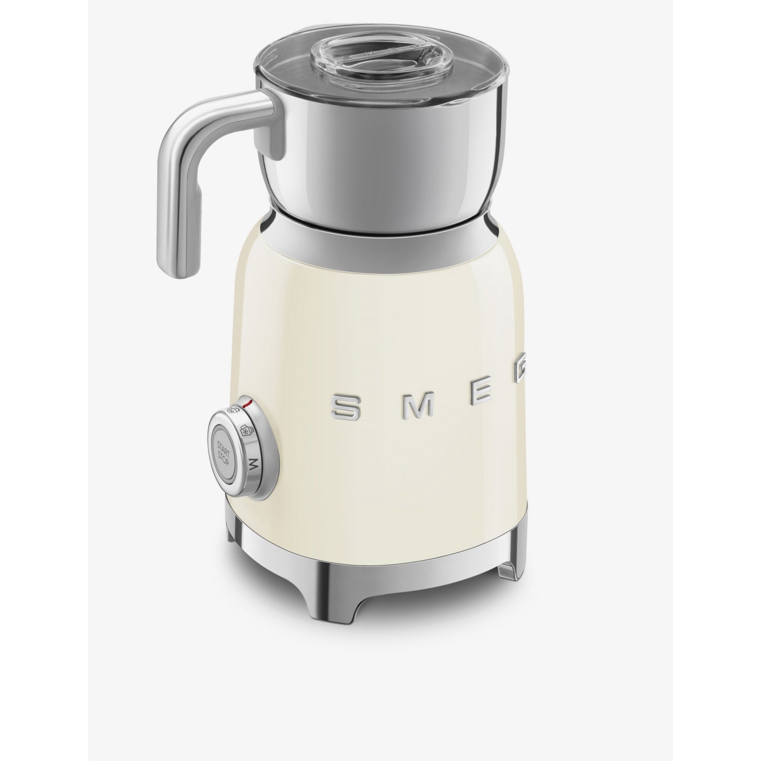 Smeg MFF01 logo stainless steel milk frother, UK version