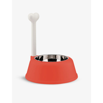 selfridges Alessi Lupita Thermoplastic Resin and Stainless Steel Dog Bowl, 1 qt 19 1/2 oz- Buy online at McGrocer