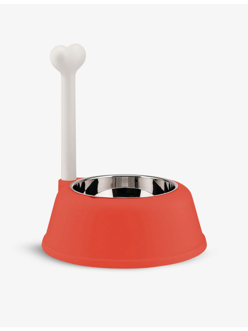 Alessi Lupita dog bowl 37cm, thermoplastic resin and stainless steel, UK version