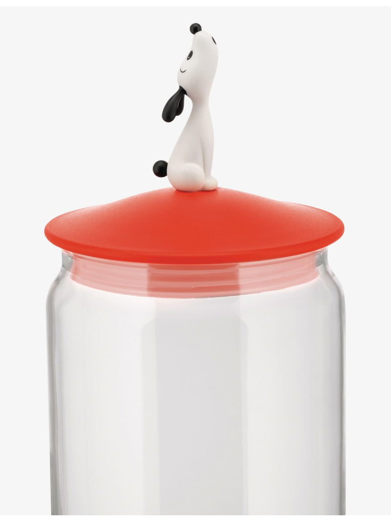Alessi Lula glass dog food jar 27cm, imported from the UK
