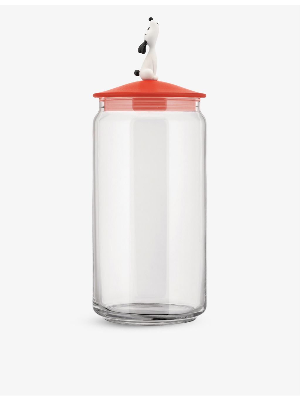 Alessi Lula glass dog food jar 27cm, imported from the UK