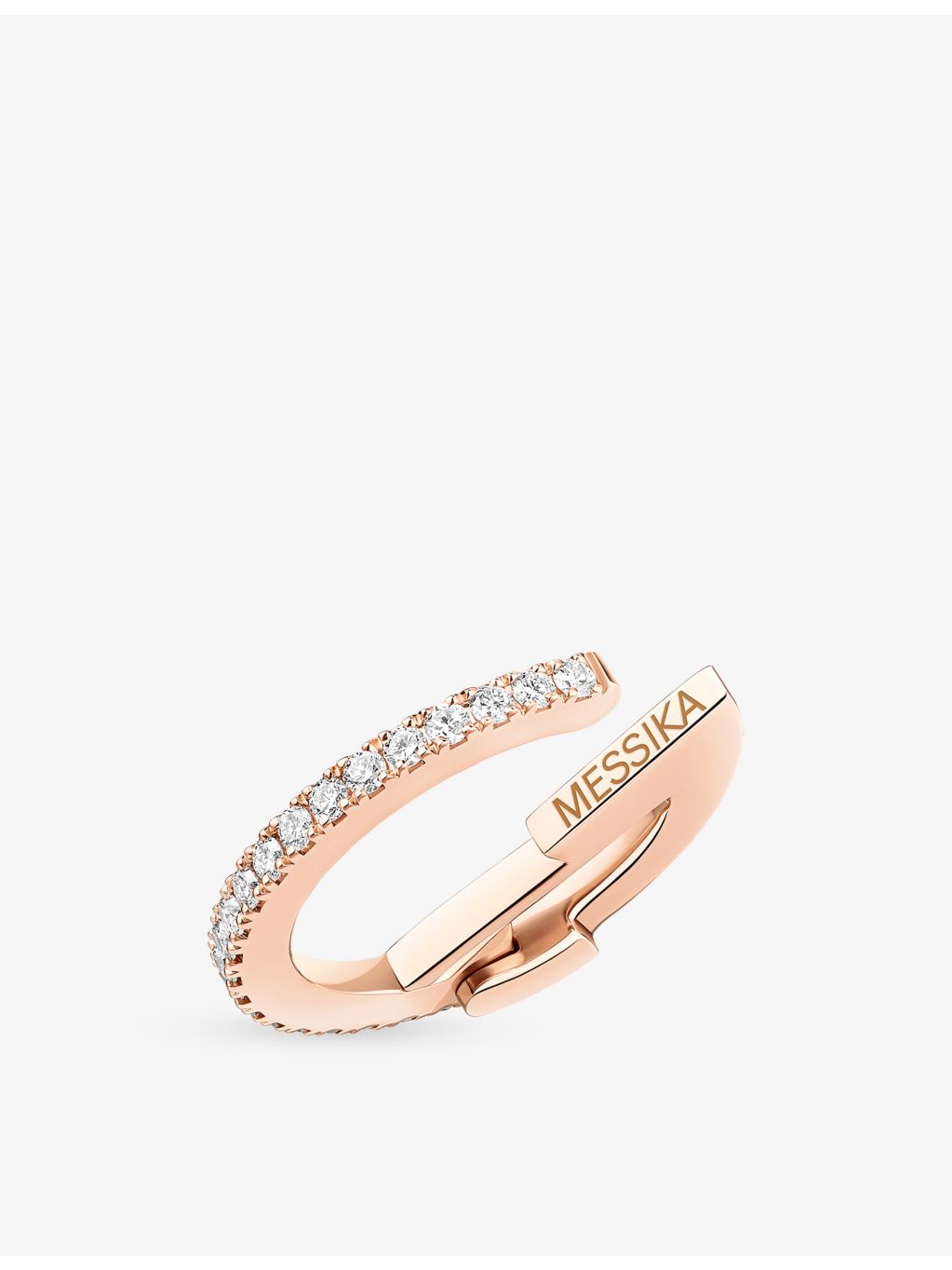 Messika Gatsby 18ct rose gold diamond single earring, imported from the UK