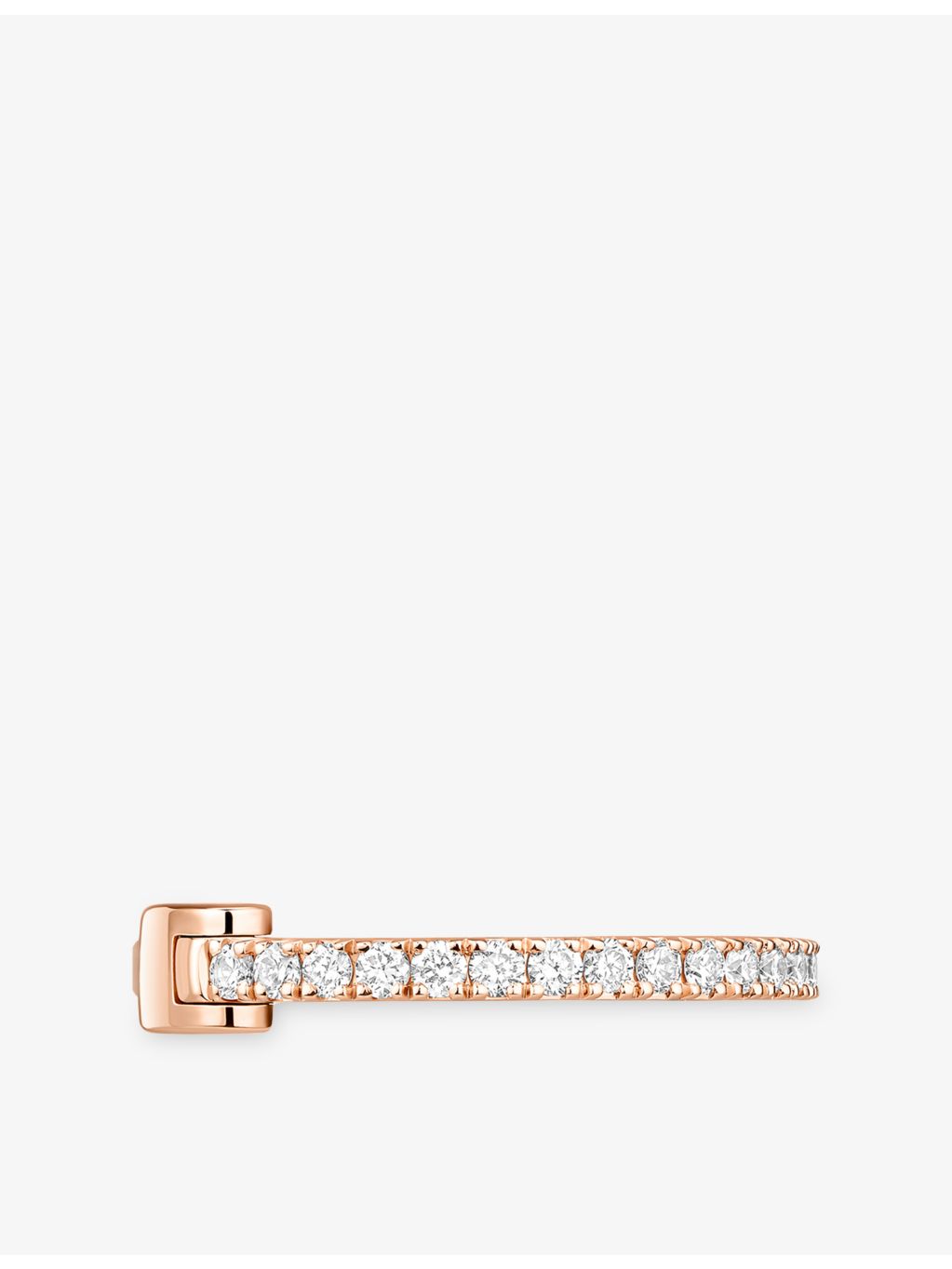 Messika Gatsby 18ct rose gold diamond single earring, imported from the UK