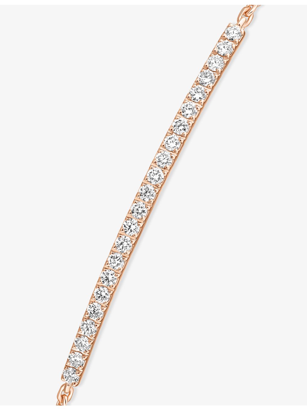 Messika Gatsby 18ct rose-gold diamond bracelet, imported from the UK