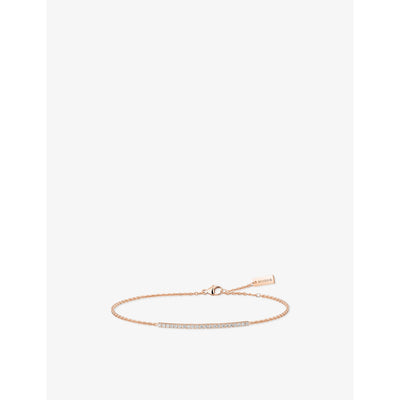 selfridges Messika Gatsby 18ct Rose-Gold and Diamond Bracelet- Buy online at McGrocer
