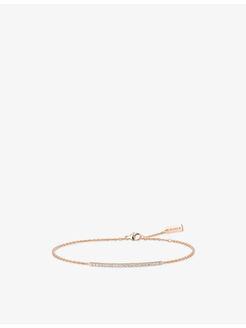 Messika Gatsby 18ct rose-gold diamond bracelet, imported from the UK