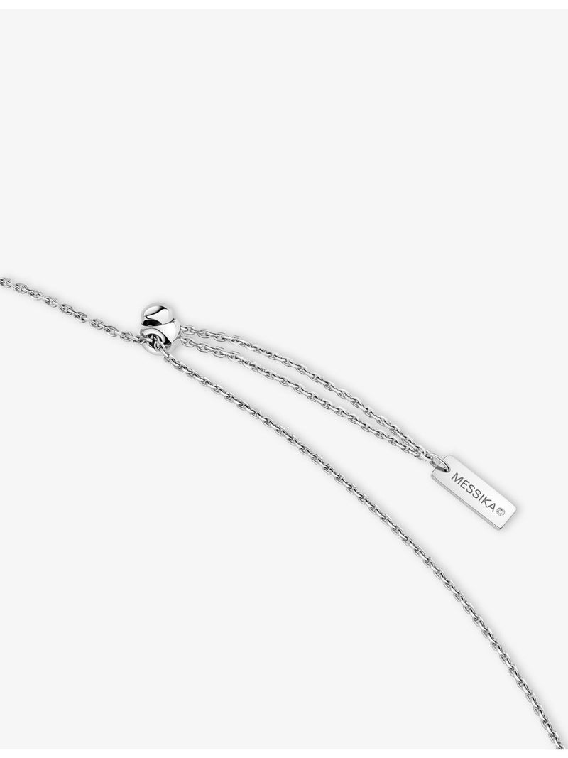 Messika 18ct white gold diamond necklace with 0.74ct stones, UK version