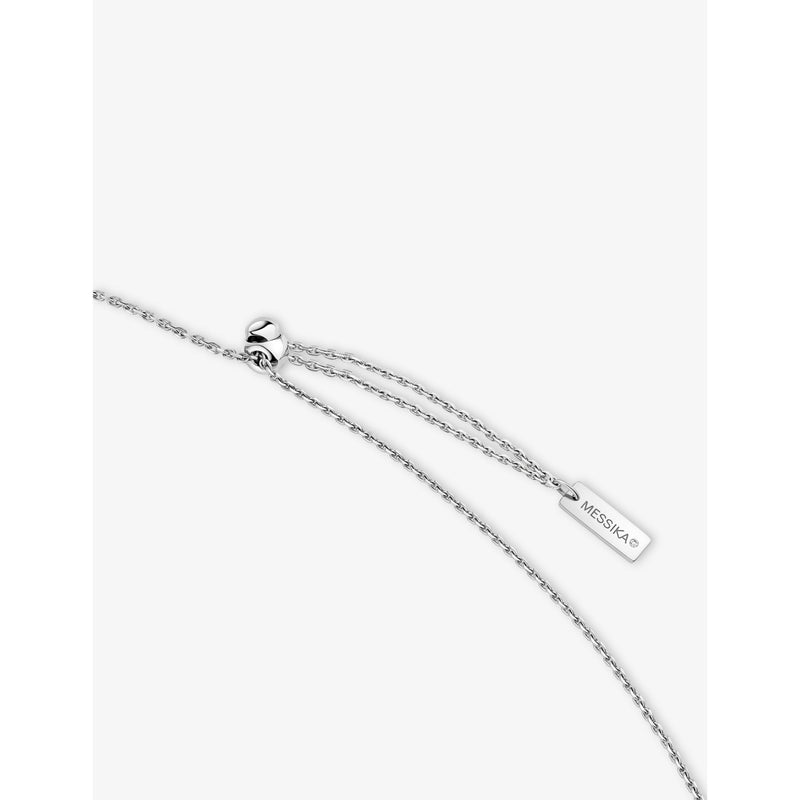 Messika 18ct white gold diamond necklace with 0.74ct stones, UK version