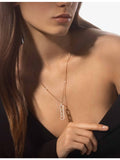 Messika 18ct rose gold diamond pendant necklace 0.74ct - British product