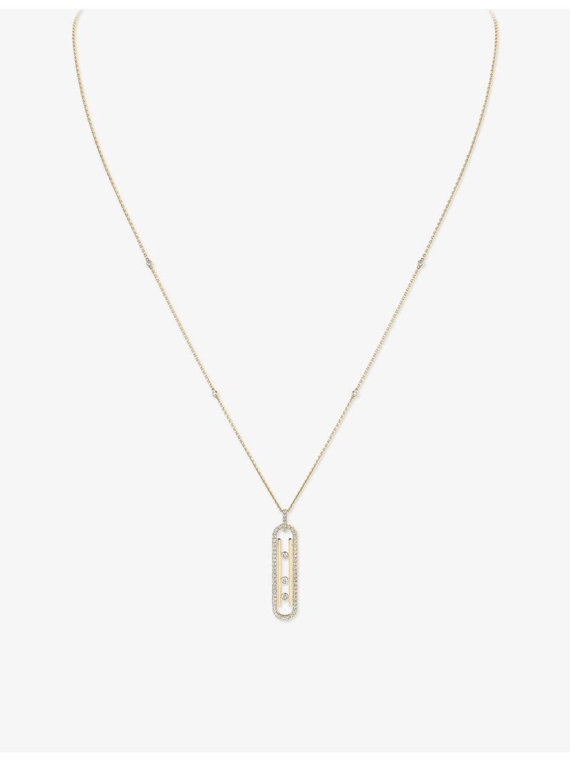 Messika Move 10th 18ct yellow gold diamond necklace - British product