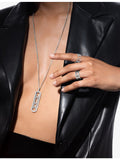 Messika 18ct white gold diamond necklace, imported from the UK