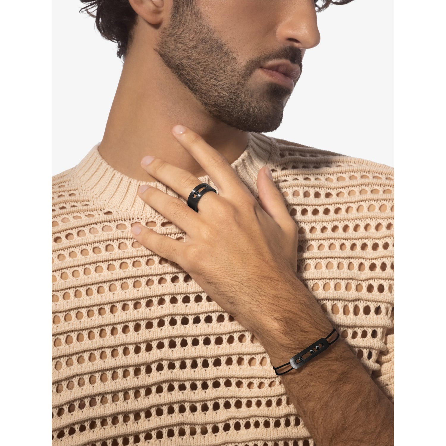 Messika Move titanium cord bracelet 0.25ct - British product