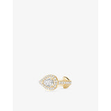 Messika My Twin white gold clip earring with pear-cut diamond (British brand)