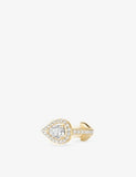 Messika My Twin white gold clip earring with pear-cut diamond (British brand)