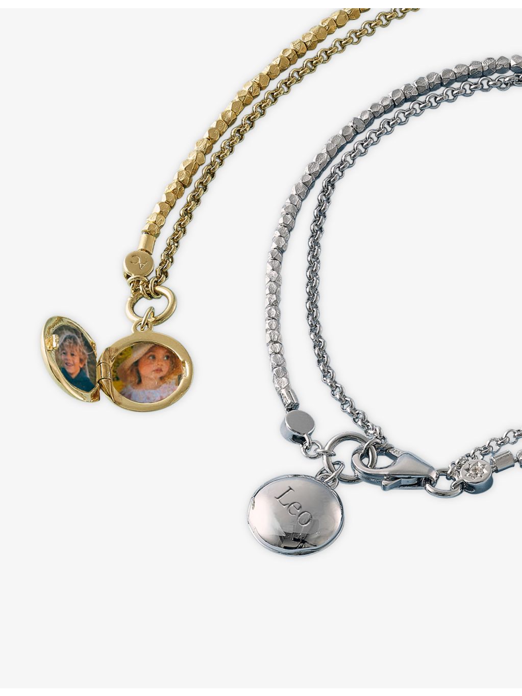 Astley Clarke white sapphire locket bracelet, imported from the UK