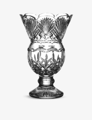 selfridges Waterford Lismore Thistle Crystal Vase 33cm- Buy online at McGrocer