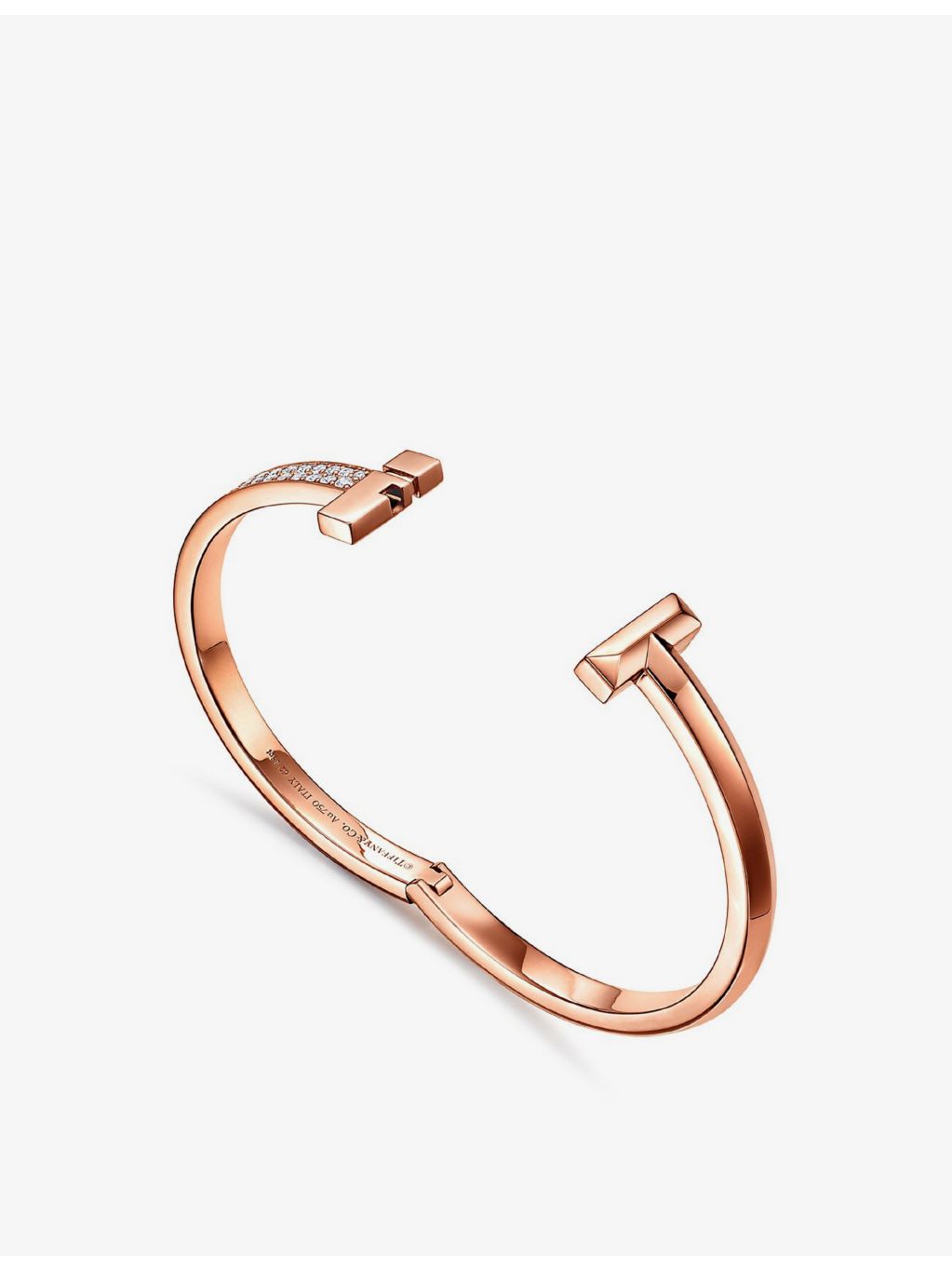 Tiffany T1 rose gold diamond bracelet, imported from the UK