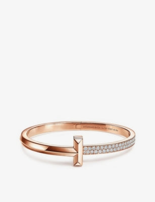 Tiffany & Co. T1 18ct Rose Gold and Diamond Bracelet