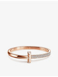 Tiffany T1 rose gold diamond bracelet, imported from the UK