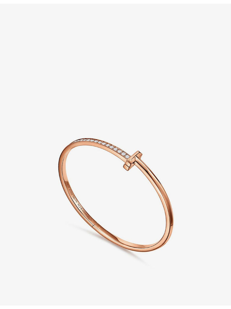 Tiffany & Co T1 18ct rose gold diamond bracelet - British product