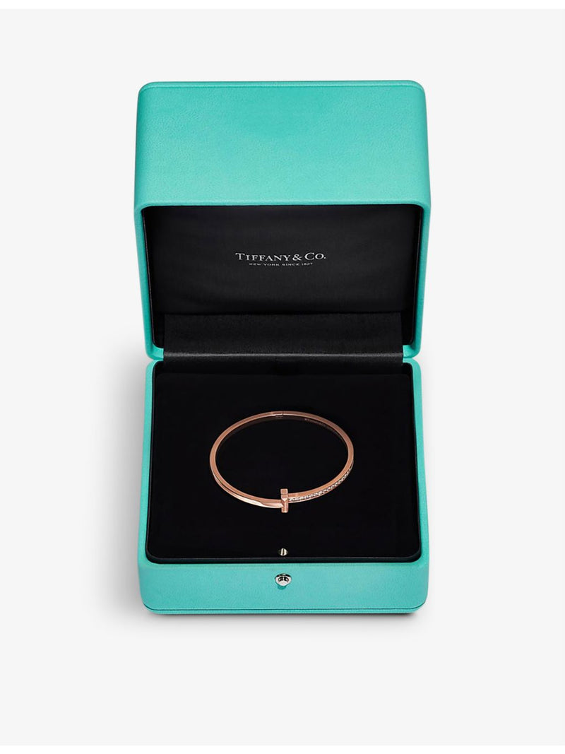 Tiffany & Co T1 18ct rose gold diamond bracelet - British product