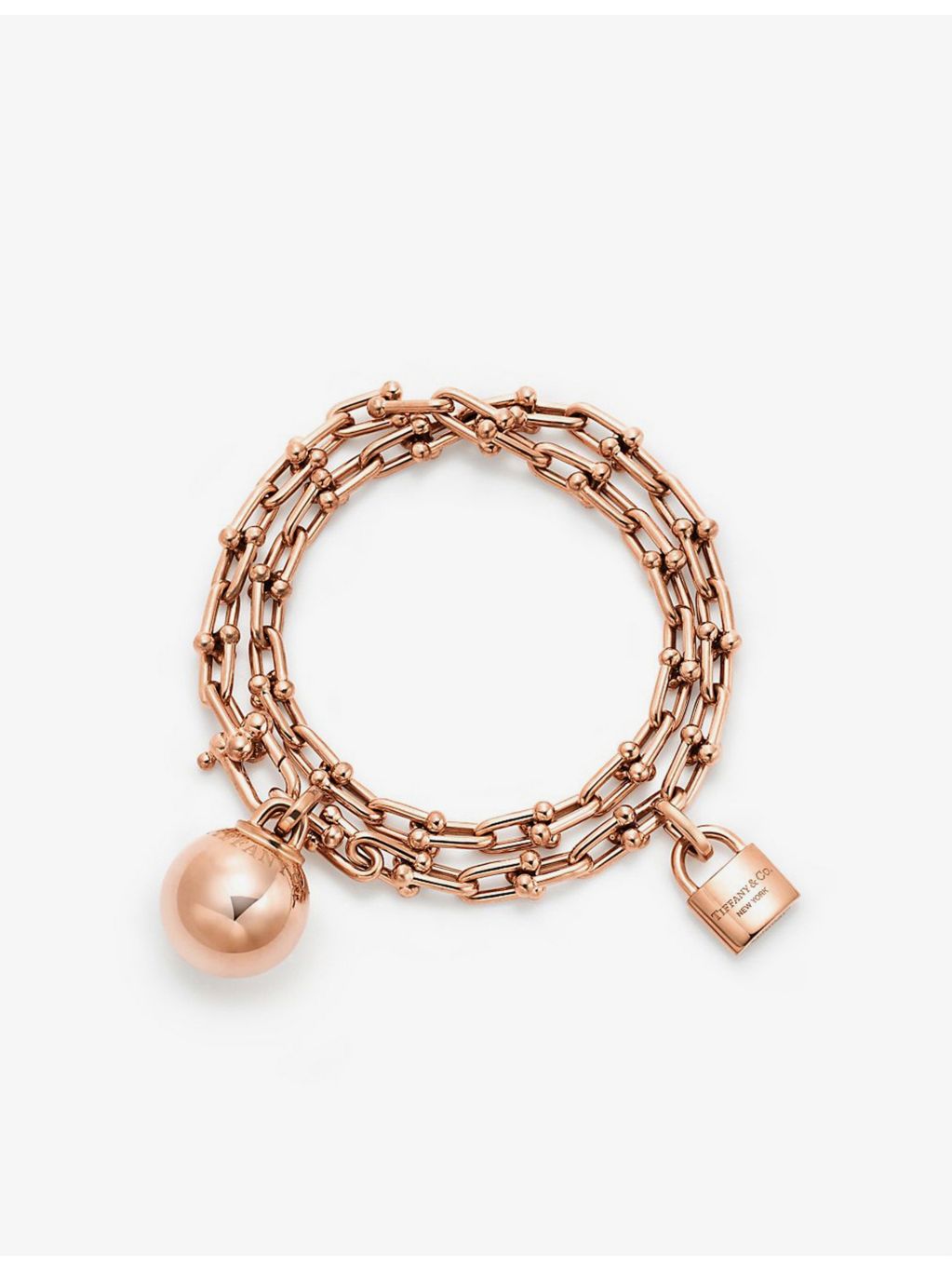 Tiffany & Co. HardWear 18ct rose gold wrap bracelet, UK version