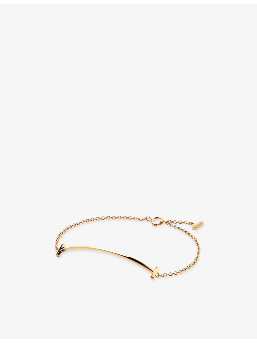 Tiffany T Smile 18ct yellow-gold bracelet, imported from the UK