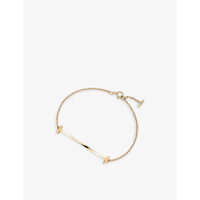 selfridges Tiffany & Co. T Smile 18ct Yellow-Gold Bracelet- Buy online at McGrocer