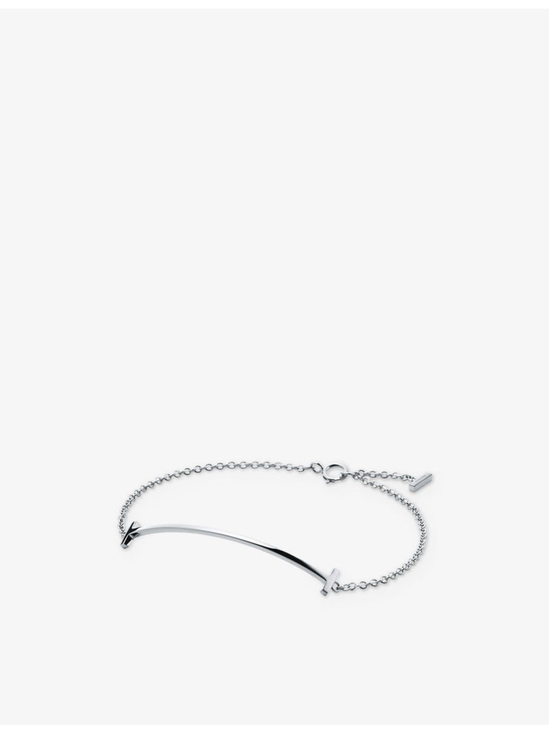 Tiffany T Smile 18ct white gold bracelet, 15.86cm (British brand)
