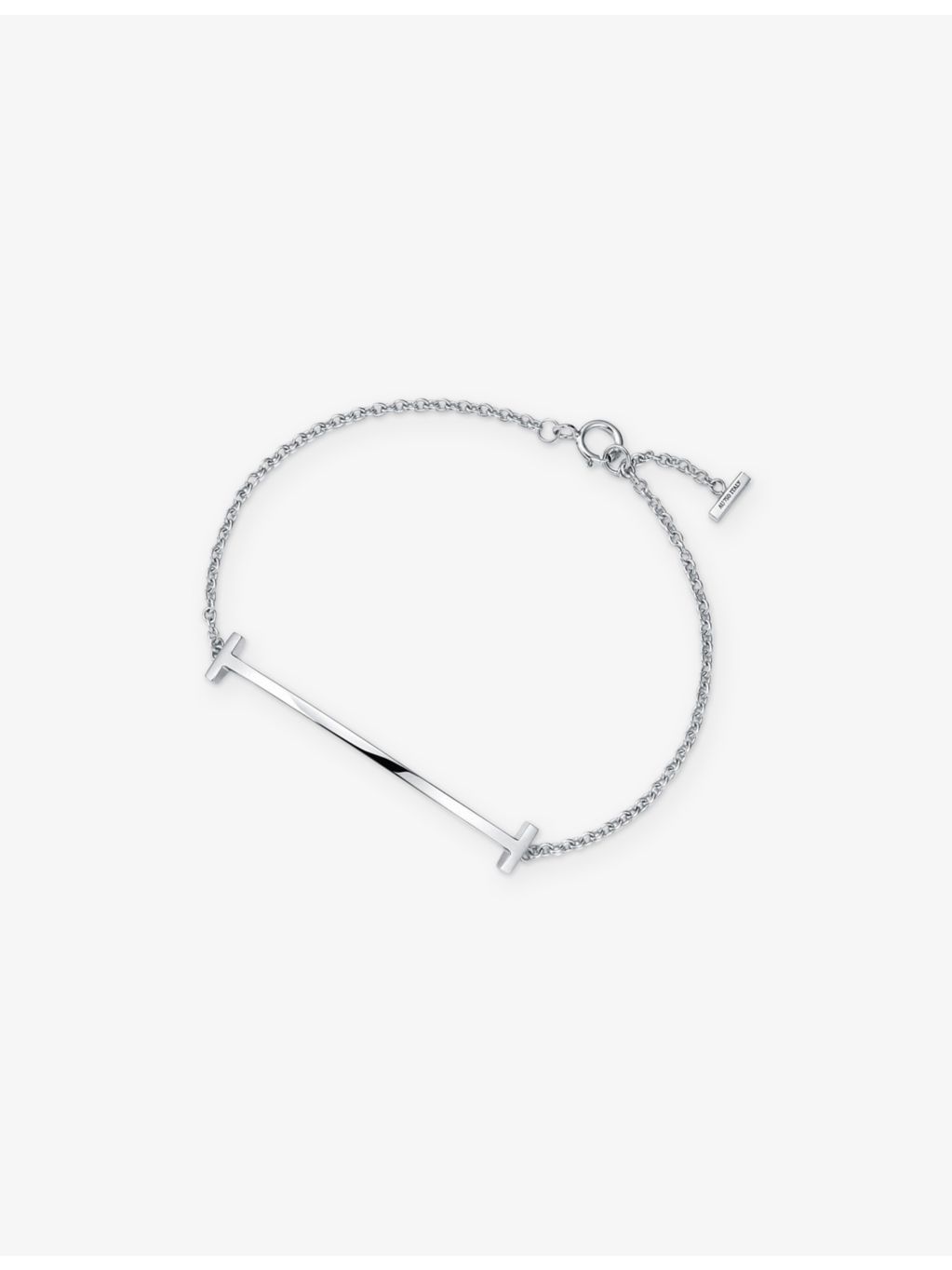Tiffany T Smile 18ct white gold bracelet, 15.86cm (British brand)