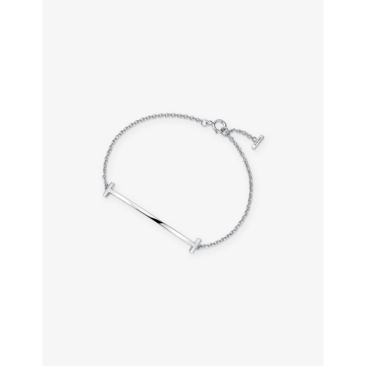 Tiffany T Smile 18ct white-gold bracelet - S