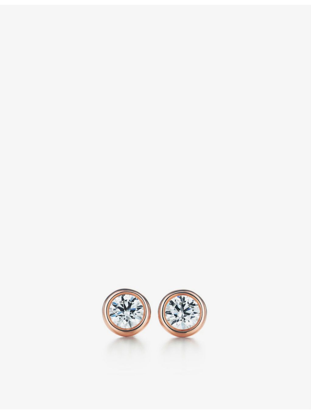Tiffany & Co diamond stud earrings Diamonds by the Yard 18ct rose gold, UK version
