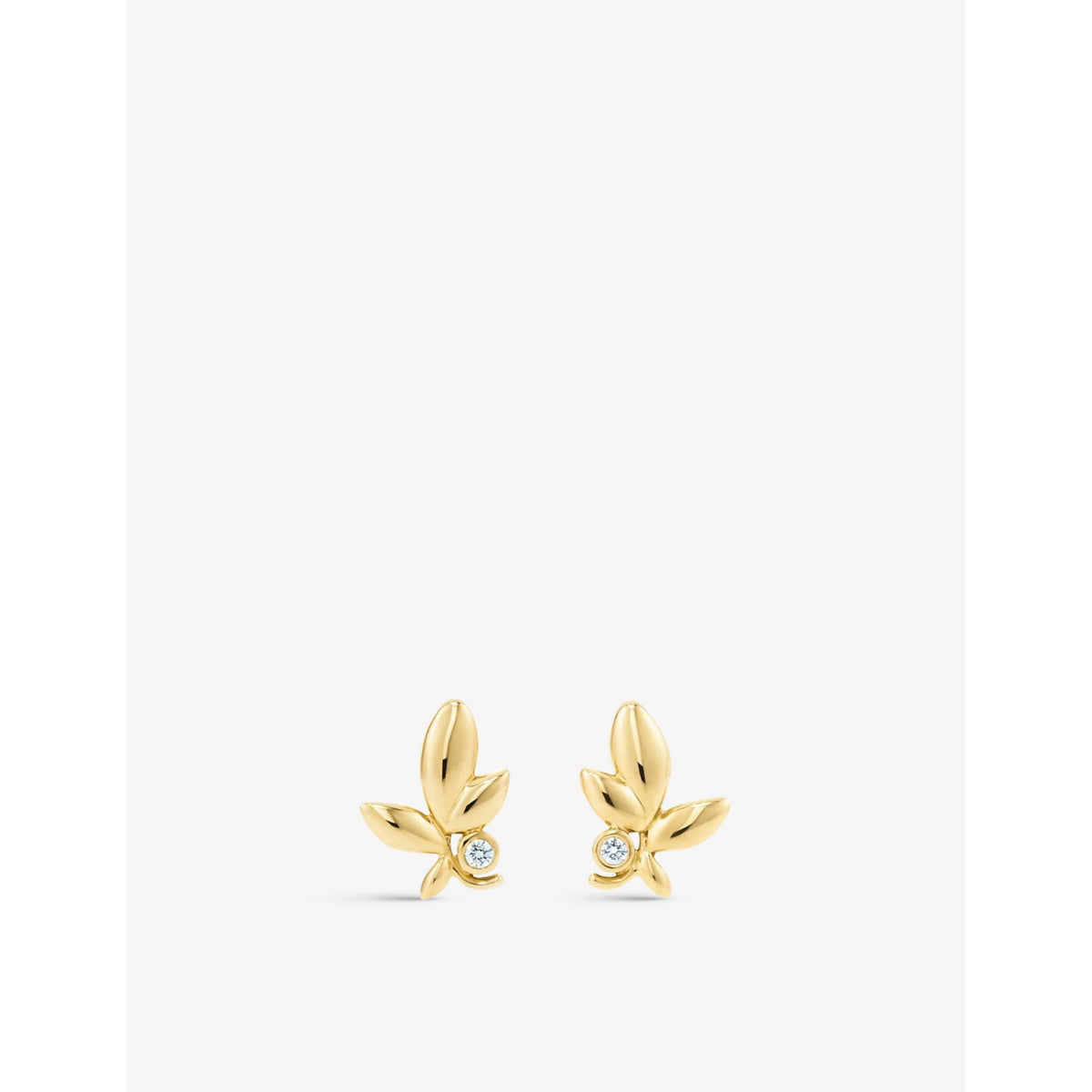 Tiffany & Co olive leaf earrings in 18ct yellow gold, UK version