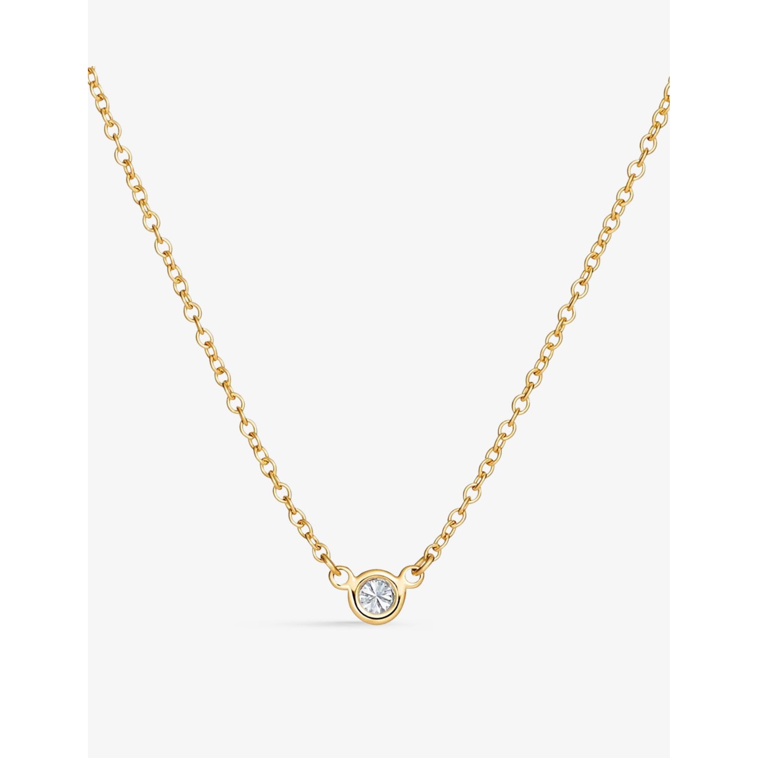 Tiffany & Co 18ct gold diamond necklace, imported from the UK