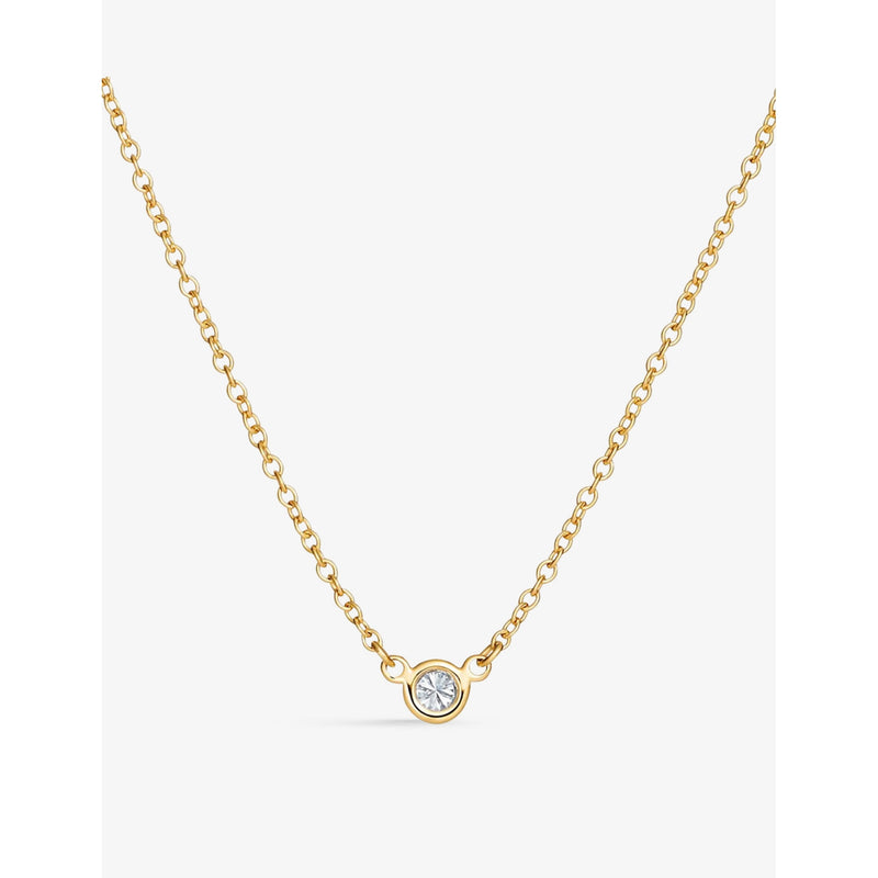 Tiffany & Co 18ct gold diamond necklace, imported from the UK