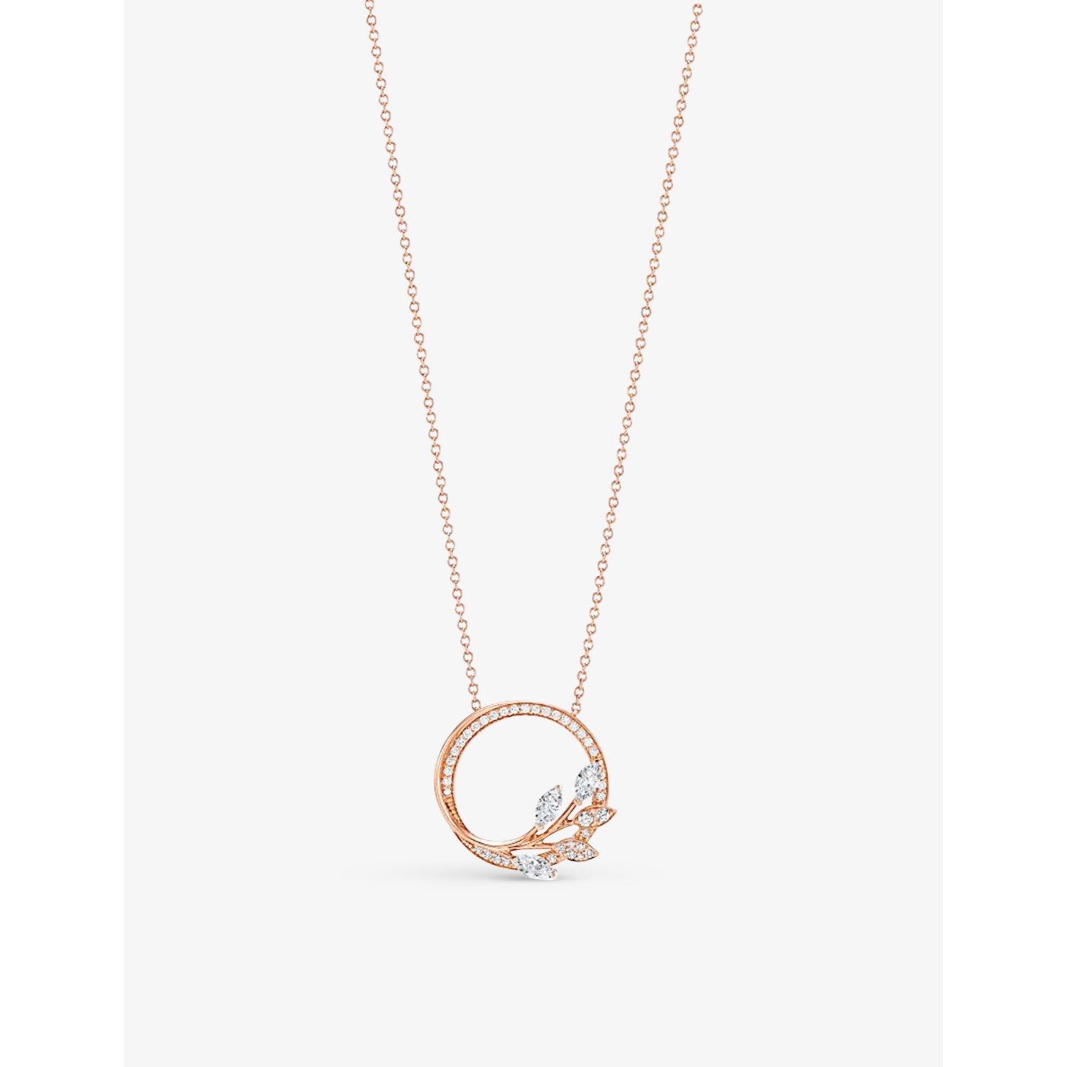 Tiffany & Co Vine Circle pendant 18ct rose gold - British product