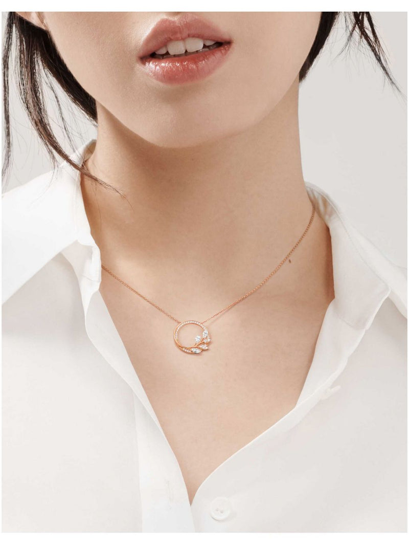 Tiffany & Co Vine Circle pendant 18ct rose gold - British product