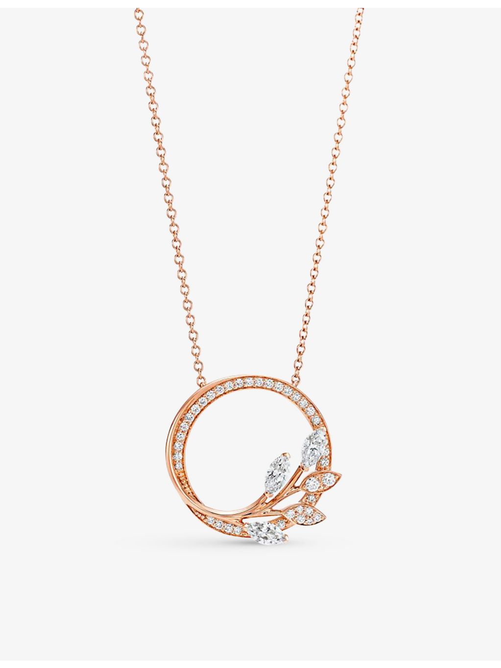 Tiffany & Co Vine Circle pendant 18ct rose gold - British product