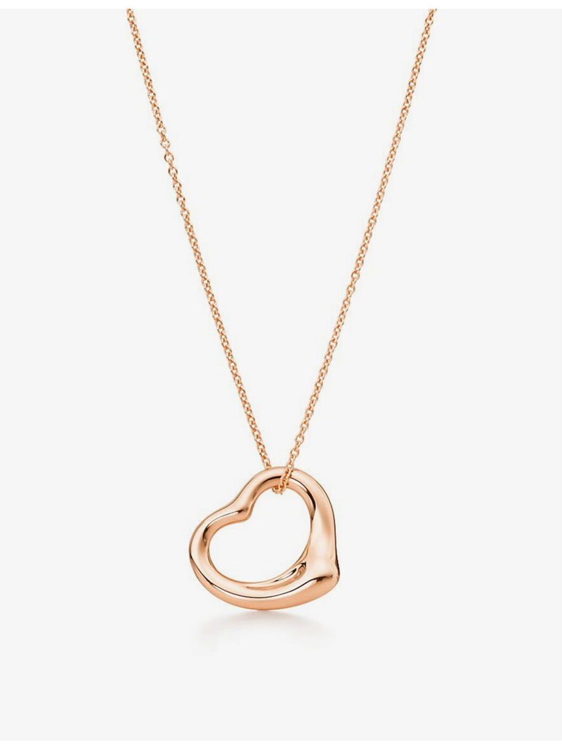 Tiffany & Co. Open Heart rose-gold pendant, imported from the UK