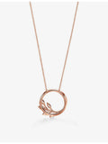 Tiffany large 18ct rose gold 0.70ct diamond pendant, imported from the UK