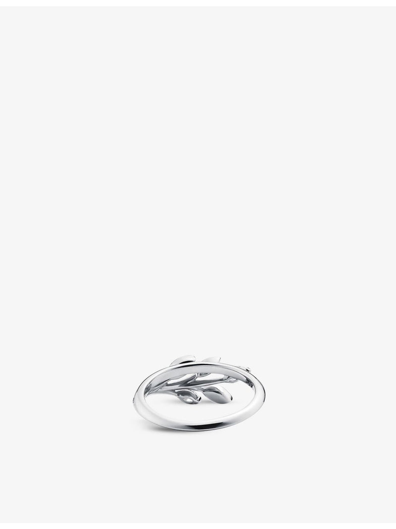 Tiffany Victoria Vine diamond and platinum ring 0.24ct - British product