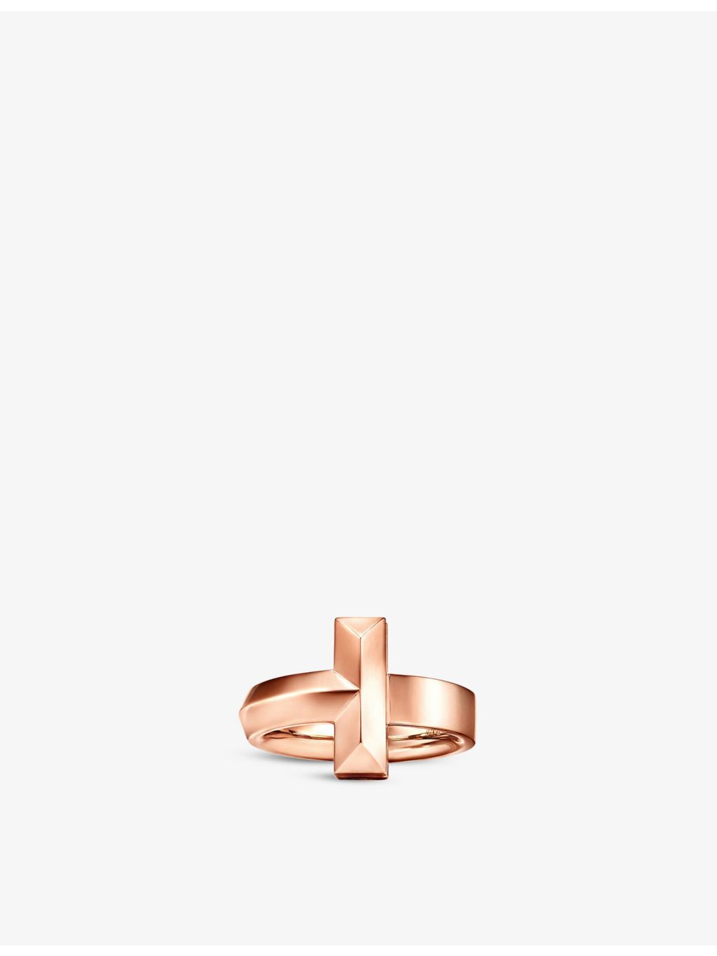 Tiffany T1 wide 18ct rose-gold ring, 4.5mm (British brand)