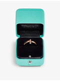 Tiffany T1 narrow 18ct rose-gold ring, imported from the UK
